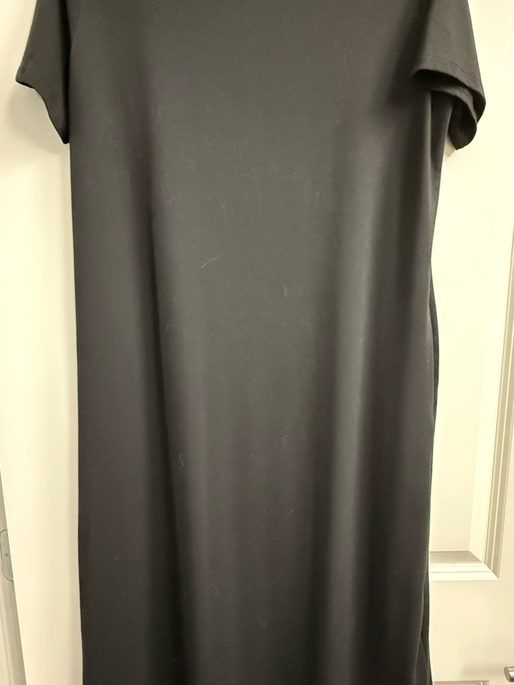 SHEIN Black Short Sleeve Midi Dress with Tag